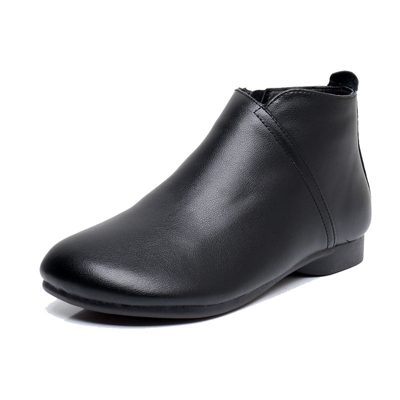 Women's Toe Flat Mom Winter Fleece Lined Women's Shoes