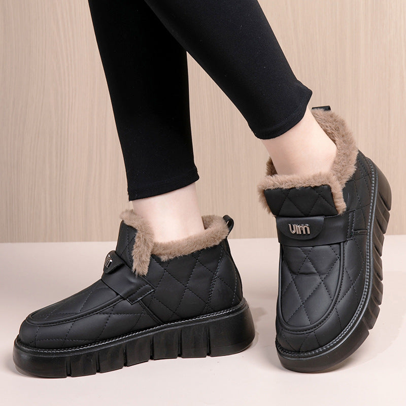 Women's Winter Waterproof Platform Non Slip Outdoor Mother Women's Shoes