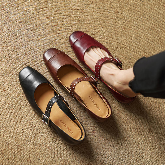 Women's With Mary Jane Retro Chunky Classy Women's Fashion Shoes
