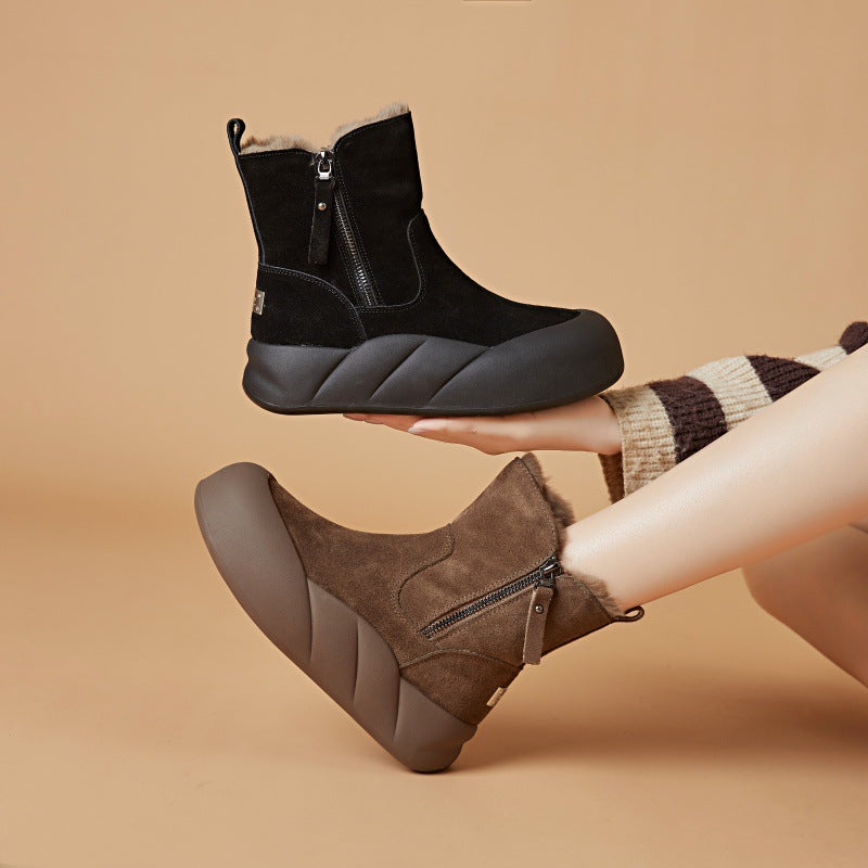 Women's Thick Winter Warm Short Minus Northeast Snow Boots