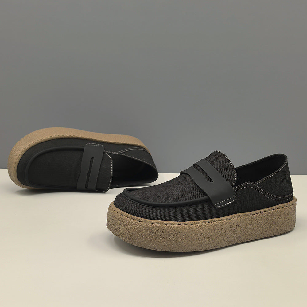 Men's Versatile Summer Breathable Cloth Niche Boys Soft Back Men's Casual Shoes