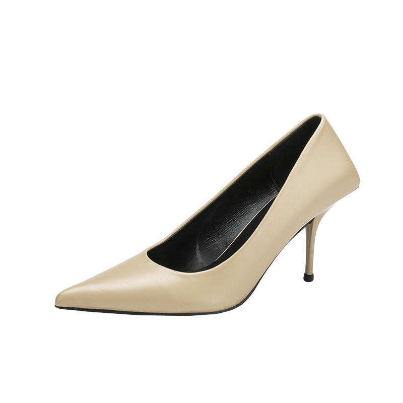 Women's Stiletto Pointed Toe Shallow Mouth Design Women's Fashion Shoes