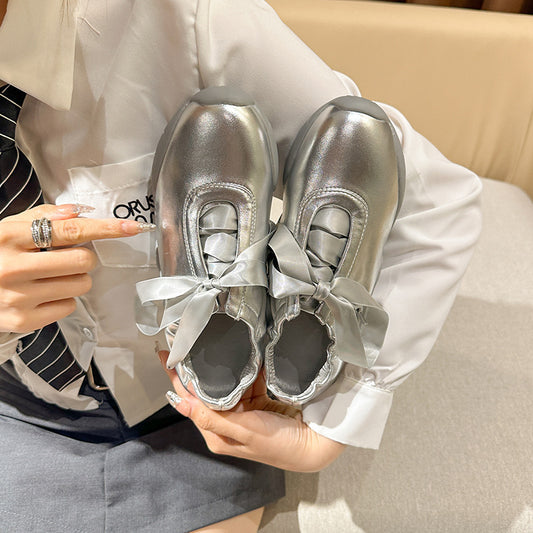 Fashion Flat Bottom Comfort Soft Lace Casual Shoes