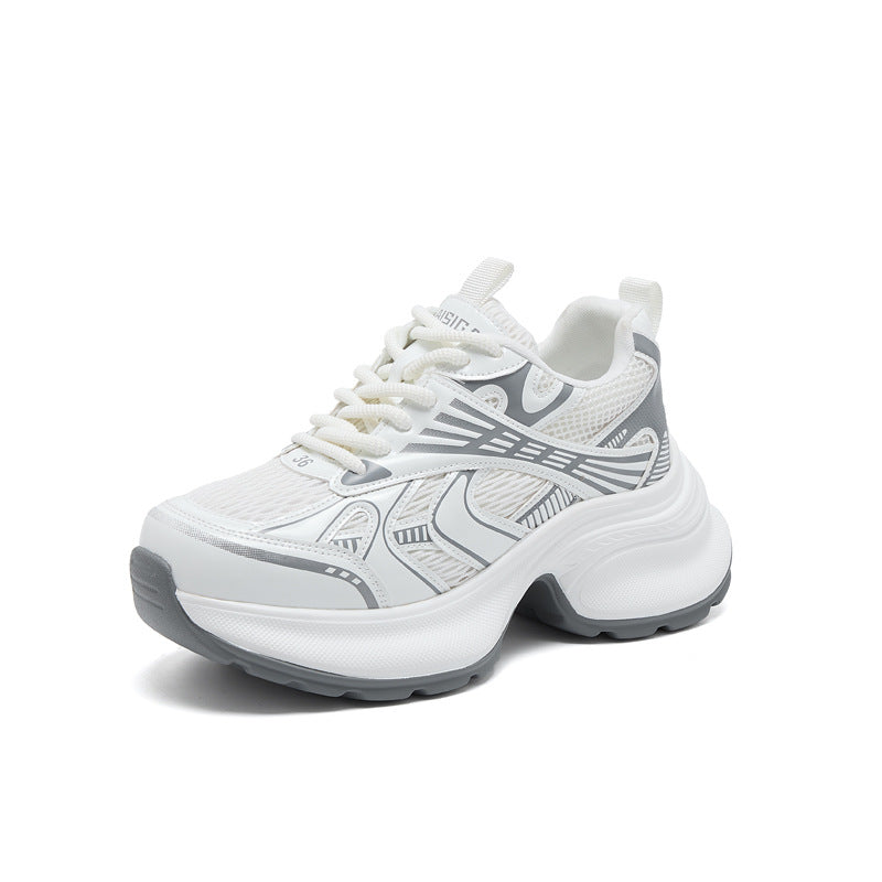 Women's Height Increasing Insole Polyurethane Dad Fried Street Sneakers