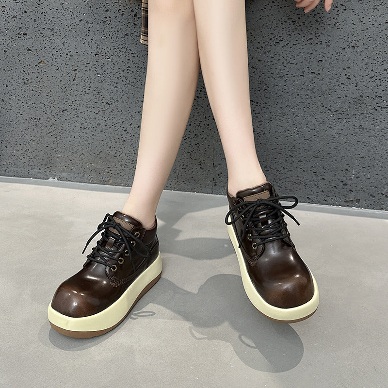 Women's Head Martin For Autumn British Style Retro Worker Fashion Boots