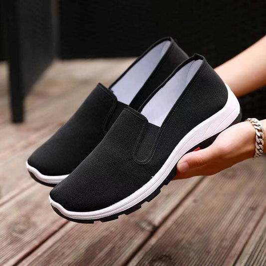 Men's Thick Two-color Sole Old Cloth Slip-on Breathable Mountaineering Casual Shoes