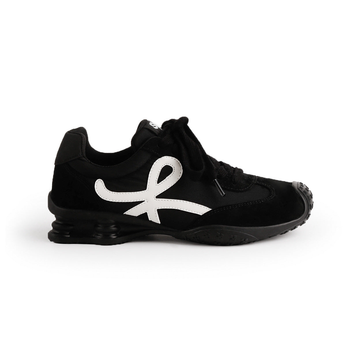 Women's Insole Fashionable Stitching Tied Retro Head Tilt German Training Platform Women's Board Shoes