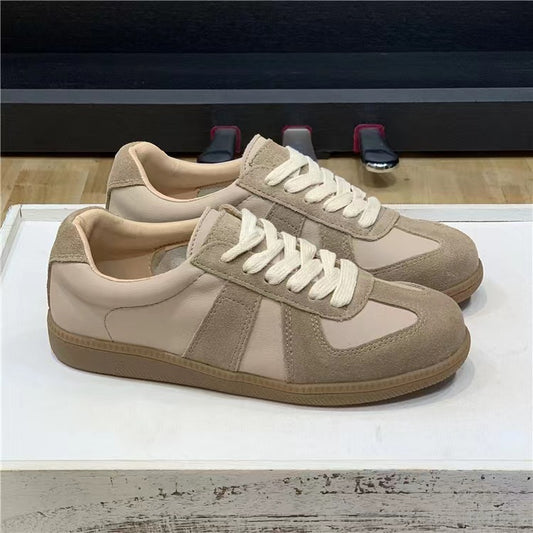White Female Niche Board Super Soft Leather Shoes