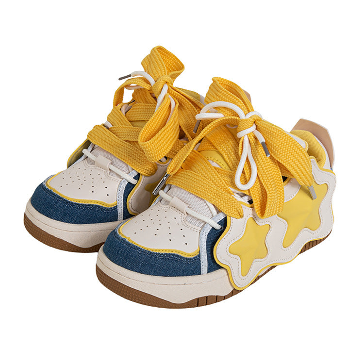 Women's Trendy Oversized Board Dopamine Milk Bread Casual Shoes