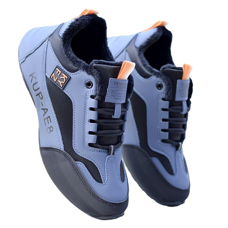 Men's Winter Waterproof Surface Fashion Fleece-lined Two Casual Shoes