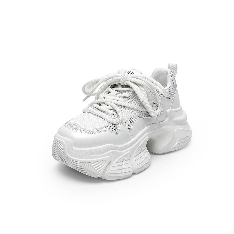 Women's Thick Bottom Dad Spring Height Increasing Sneakers