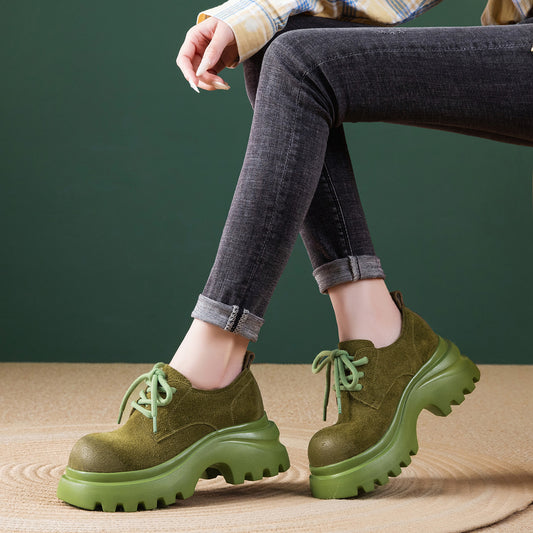 Women's Bottom Martin Spring Retro British Style Lace Up Women's Casual Shoes