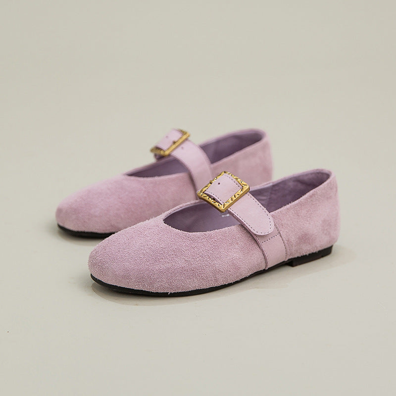 Women's Bottom Pumps First Layer Cattlehide Fashion Women's Casual Shoes
