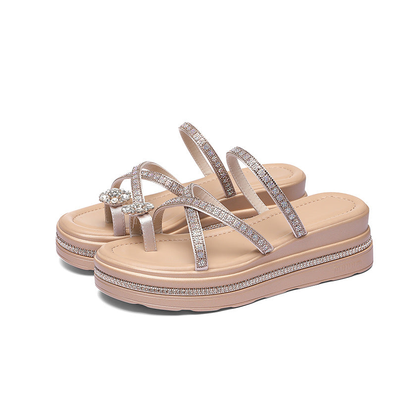 Women's Summer Wear Thick Bottom Fashion Wedge Sandals