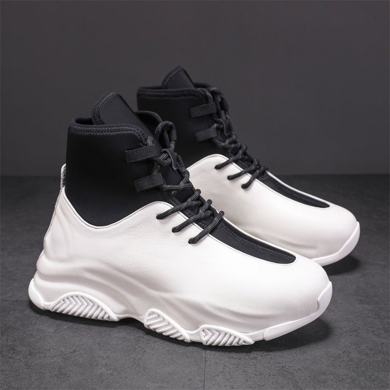 Men's Height Increasing Insole Trendy Bottom Winter Boots