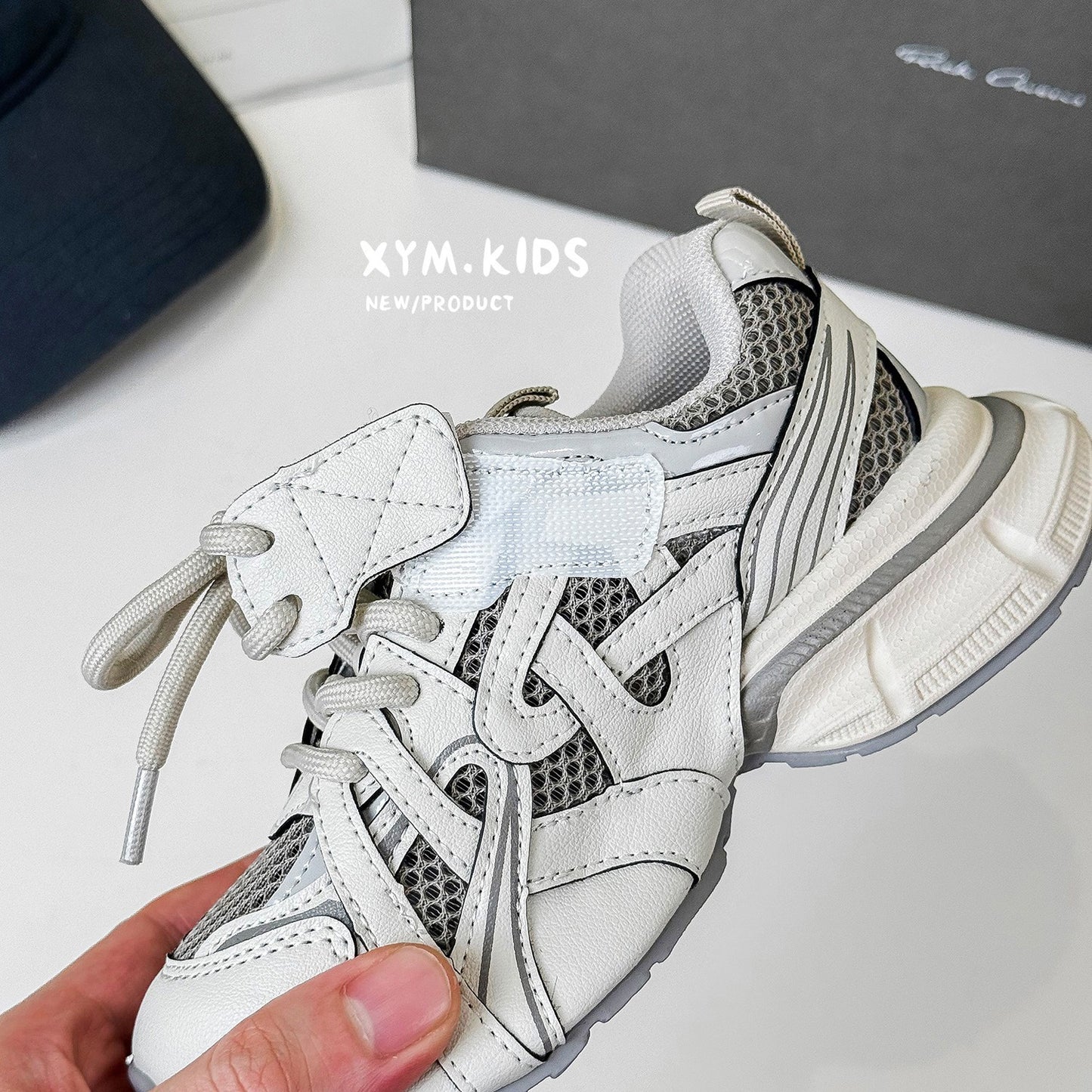 Children's Summer Dad Fashion Bag Bottom Single Net Children's Sports Shoes