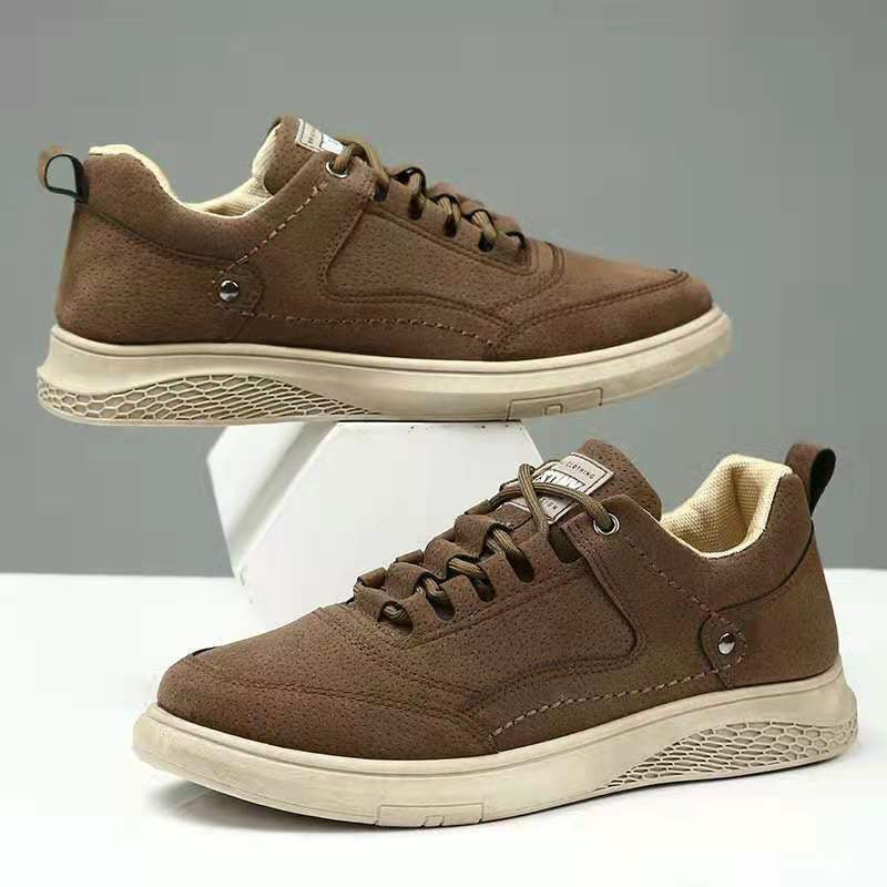 Men's Solid Color British Style Korean Fashion Sneakers