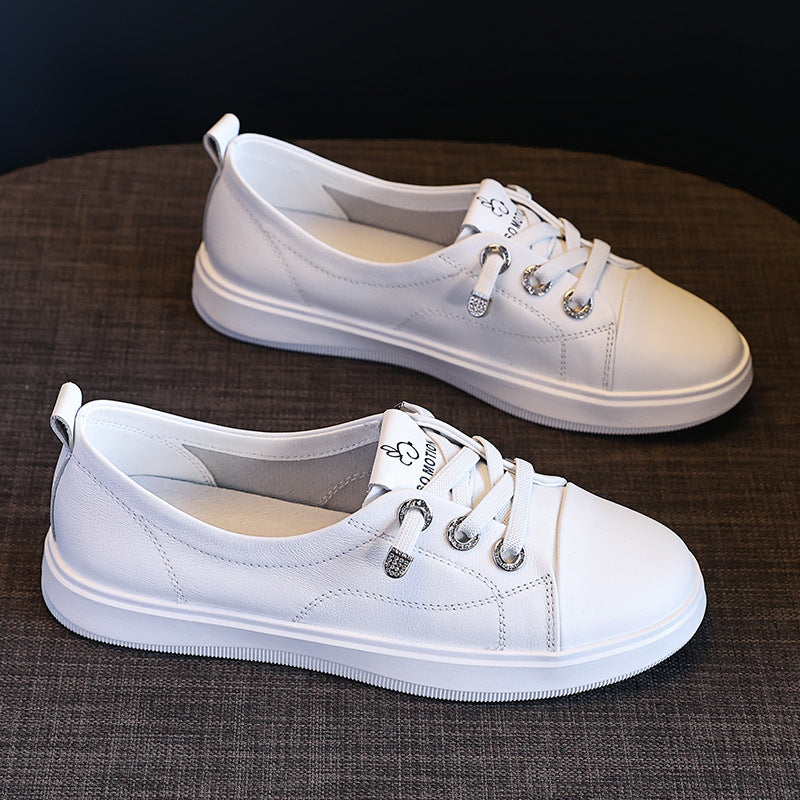Women's First Layer Cowhide Easy Wear Summer Genuine Casual Shoes