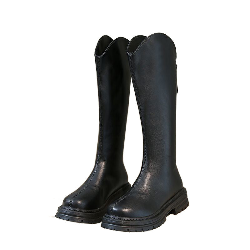 Women's Female Winter Fleece-lined Small Below The Knee Boots