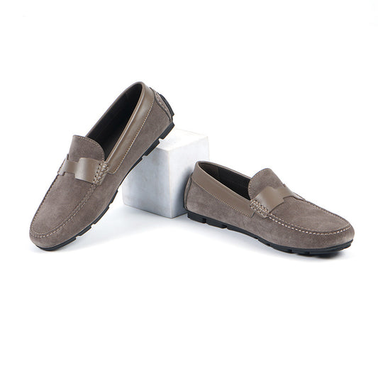 Men's Business Summer British Style Suede Slip-on Leather Shoes
