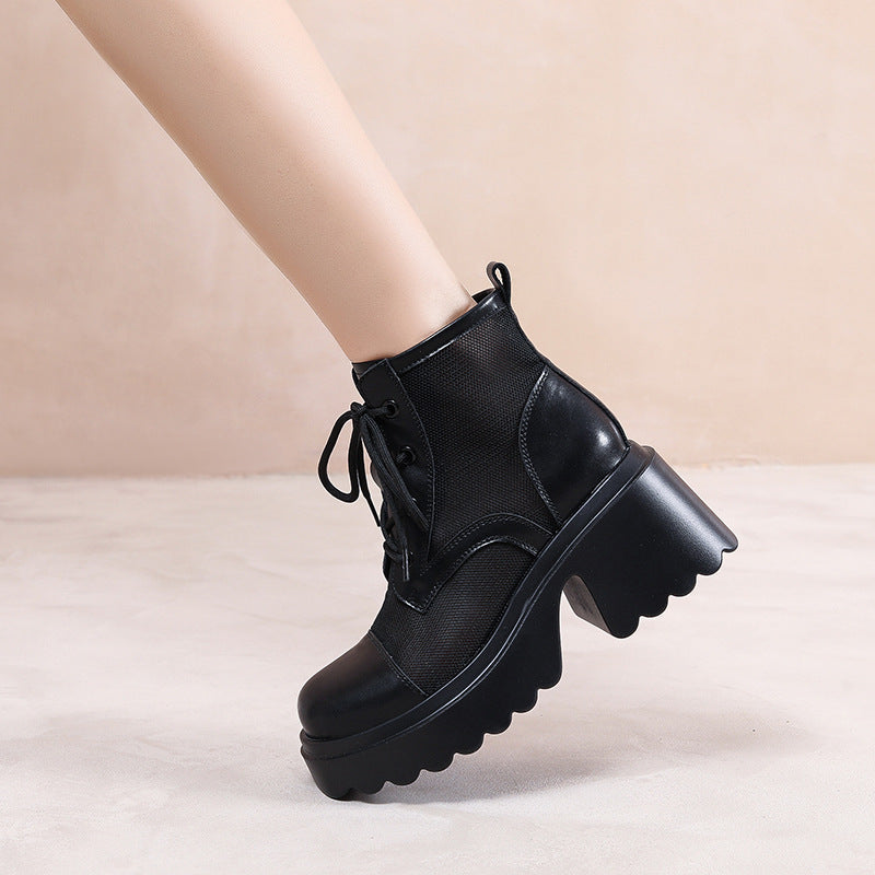 Women's Mesh Summer Chunky High Platform Muffin Sandals