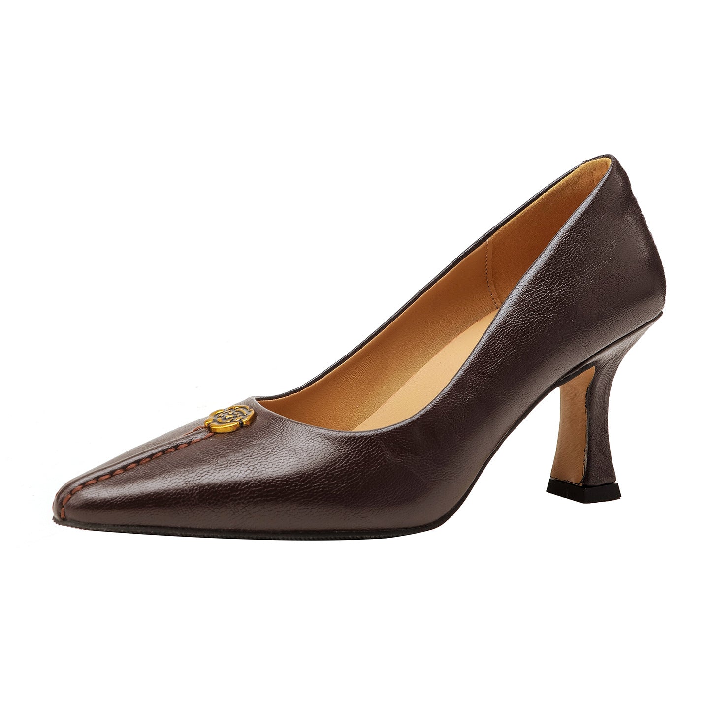 Women's Pumps Elegant Versatile Retro Pointed Toe Shallow Women's Fashion Shoes