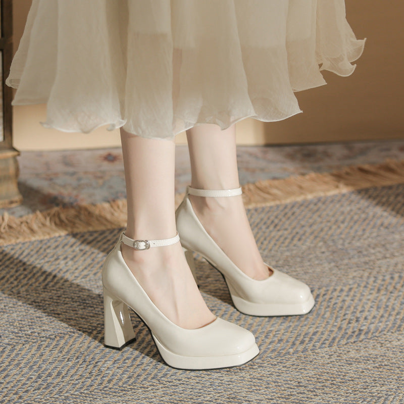Toe Nude Pink Pumps Shallow Mouth Sexy Women's Fashion Shoes