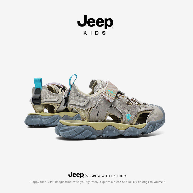 Children's Jeep Spring Boys Summer Mesh Surface Kid's Sandals
