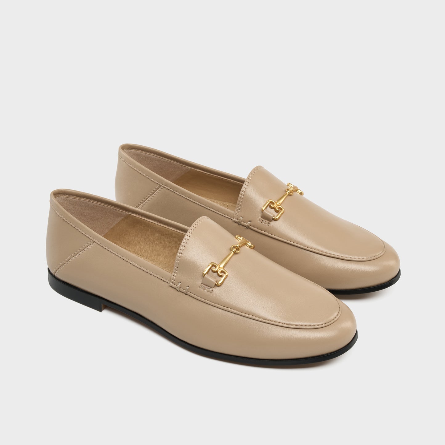 Women's Julia Hull Gold Hoop Buckle Some Two-way British Women's Fashion Shoes