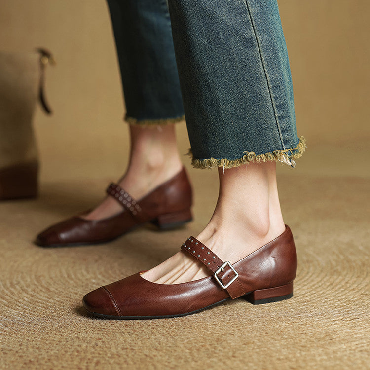 Women's With Mary Jane Retro Chunky Classy Women's Fashion Shoes