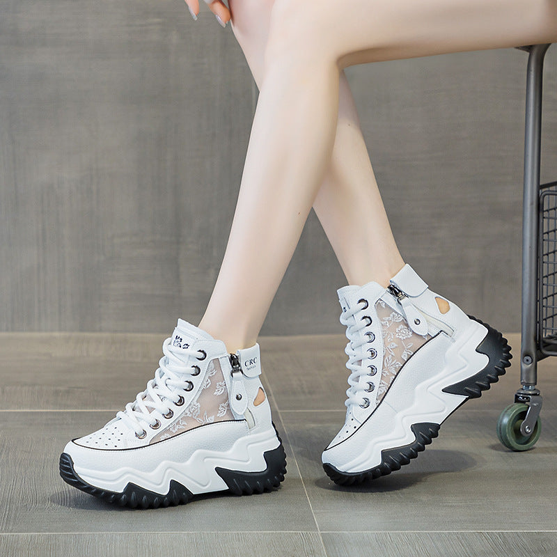 Women's Chinese Style Satin Surface Embroidered Printed Women's Casual Shoes
