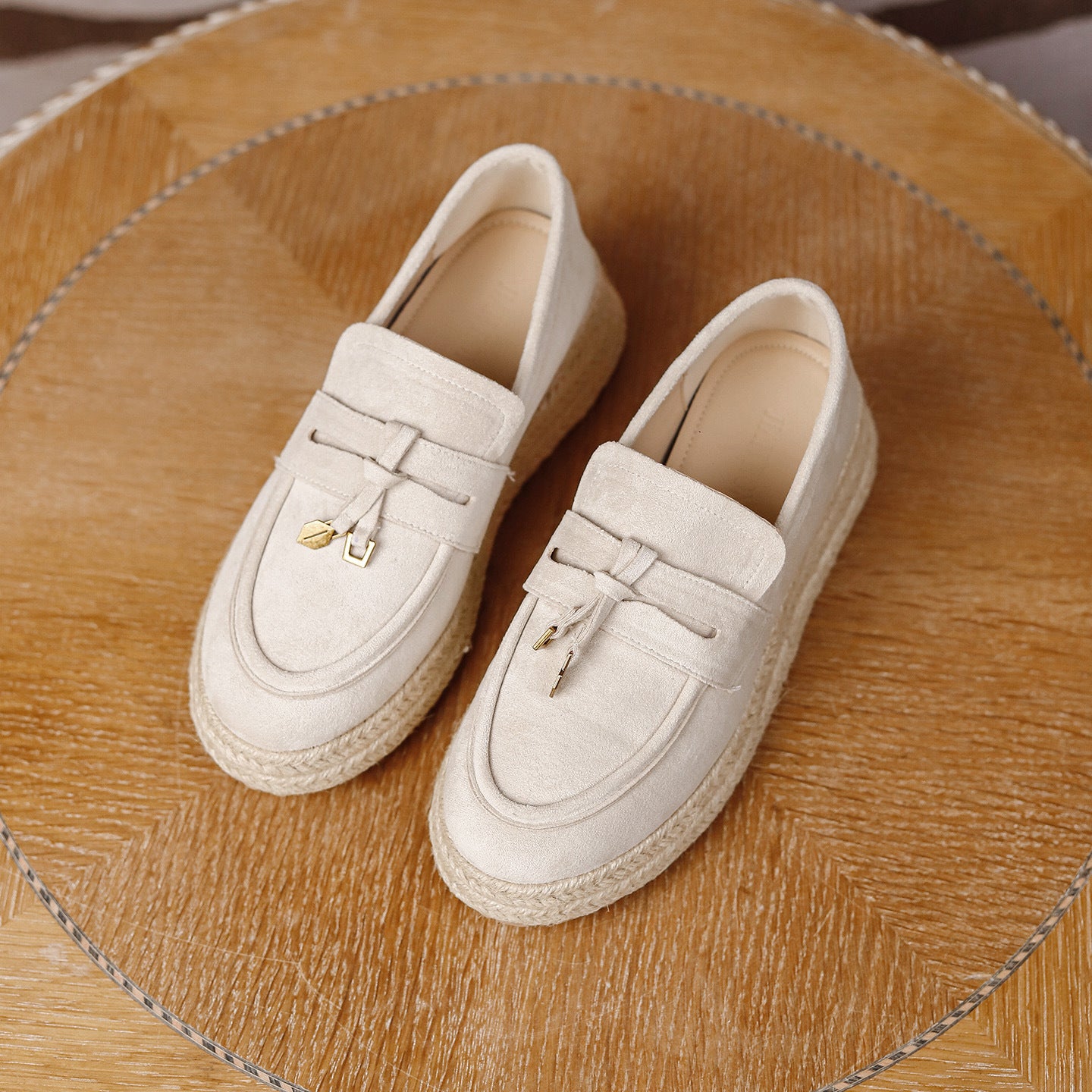 Women's Height Increasing Insole Tassel Spring Thick-soled Round Toe Fashion Women's Casual Shoes