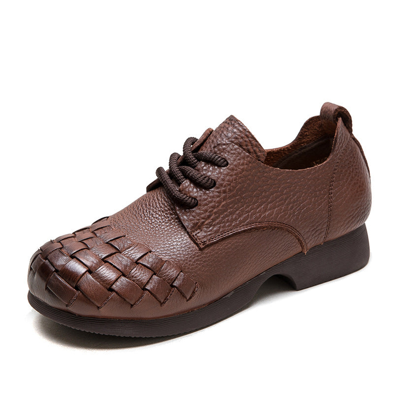 Women's Shu Autumn First Layer Cowhide Comfortable Men's Shoes
