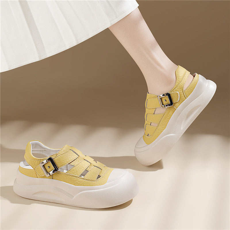 Women's With Feeling Closed Toe Summer Outer Wear Board Sandals