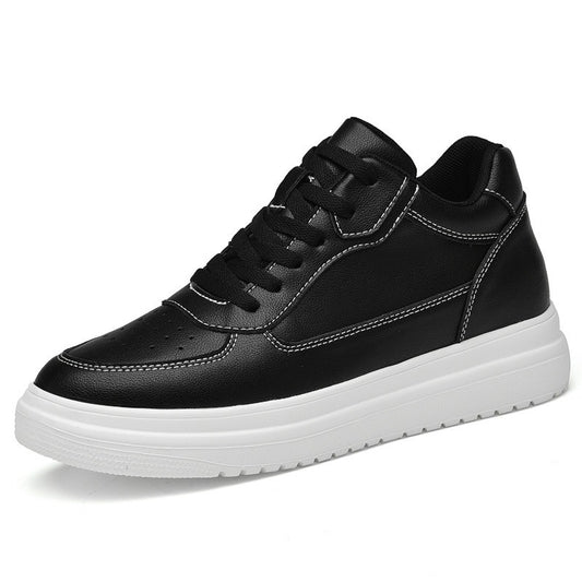 Men's Spring Inner Height Increasing Invisible White Men's Board Shoes