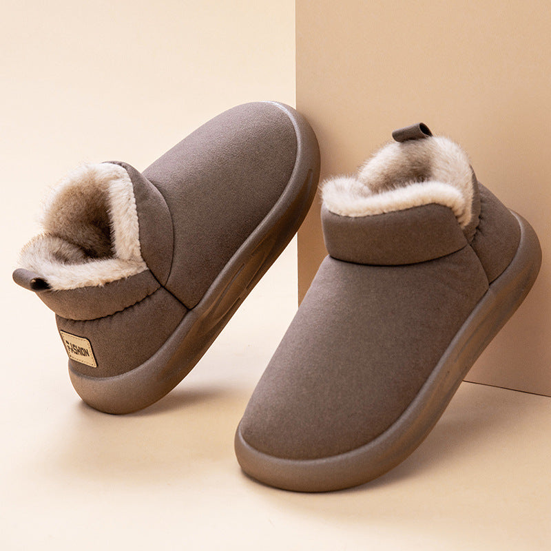 Women's & Men's Thickened Cotton Indoor Home Warm Keeping Women's Shoes