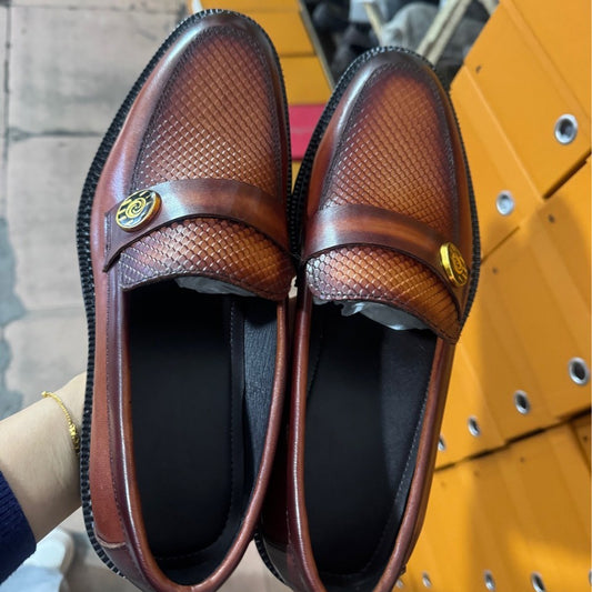 Men's Original Standard Box Soft Trendy Slip-on Lazy Dad Leather Shoes