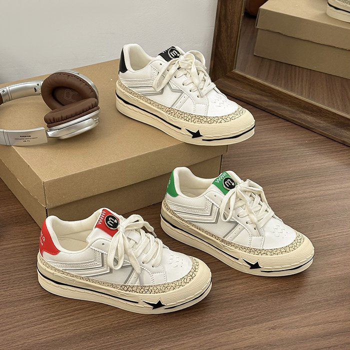Pretty Versatile Women's White Spring Korean Sneakers
