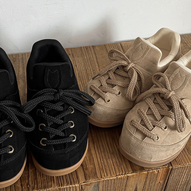Ding Bread Pudgy Ugly Cute Thick Bottom Invisible Height Increasing Sneakers