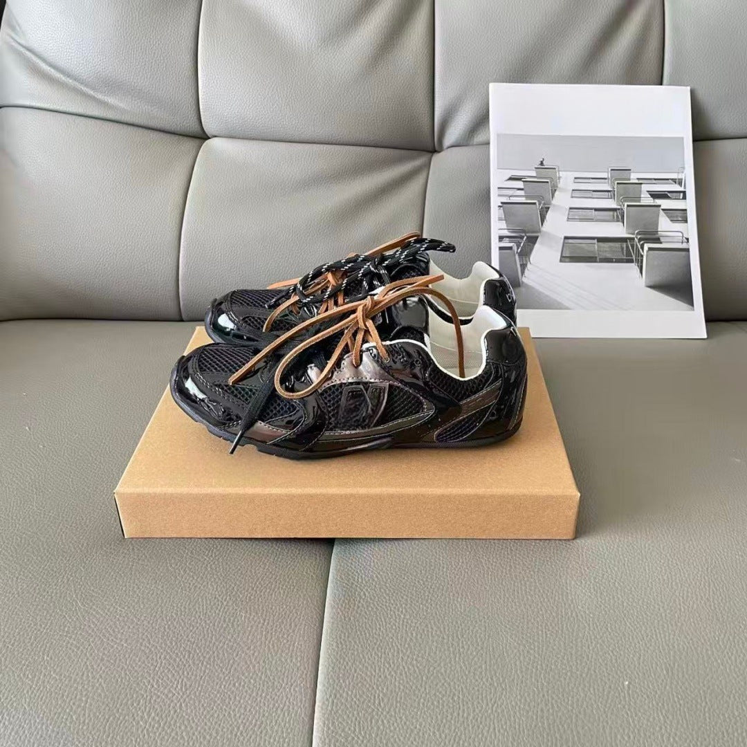 Women's Black White Genuine German Training Couple Women's Sports Shoes
