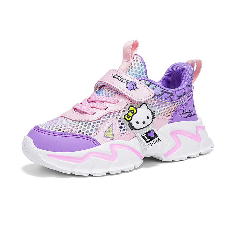 Children's Plus Cat Princess Waterproof Elder Running Kid's Sneakers