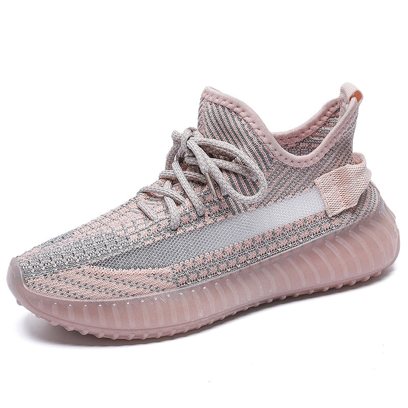 Women's Coconut Flying Woven Gel Korean Style Sneakers