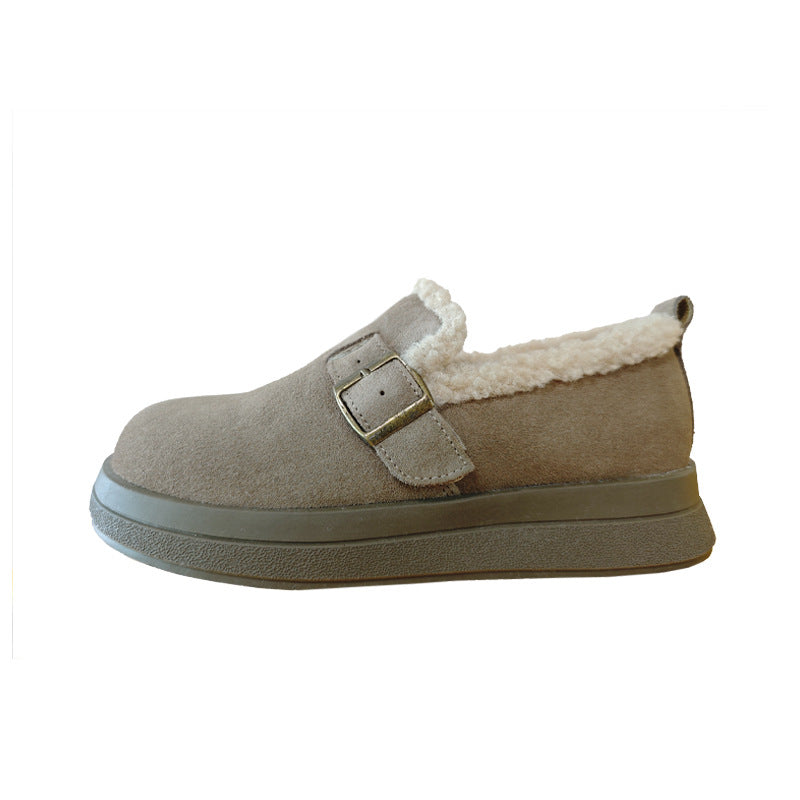 Women's Genuine Plus Veet Fluffy Vintage Cotton Boots