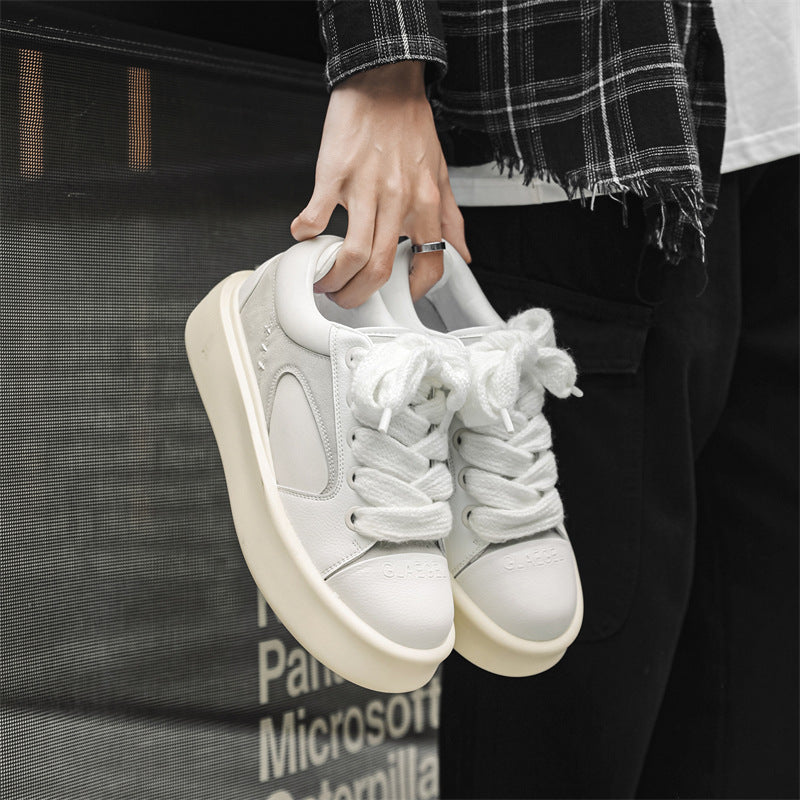 Women's & Men's Niche Love Platform Versatile Elevator Couple Men's Board Shoes