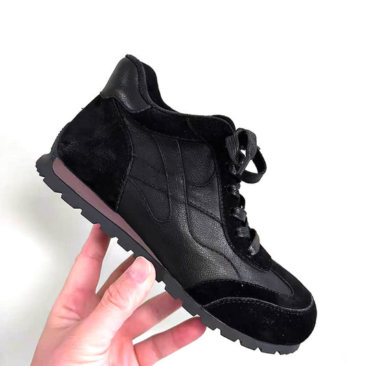 Women's Cowhide Soft Bottom Western Style Sports Casual Shoes