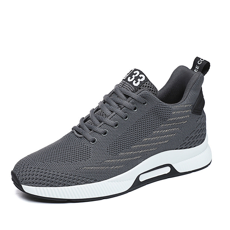Men's Size Height Increasing Insole Leisure Breathable Men's Sports Shoes