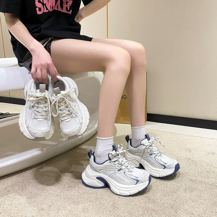 Women's Fashion Clunky Springtide Thick Bottom Heightened Sneakers