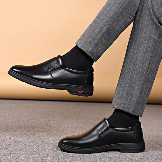 Men's Genuine First Layer Cowhide Dad Summer Leather Shoes