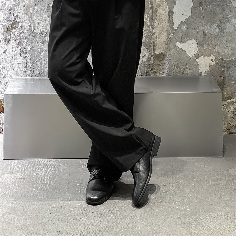 Men's Business Formal Leisure Wedding Height Increasing Insole Men's Casual Leather Shoes