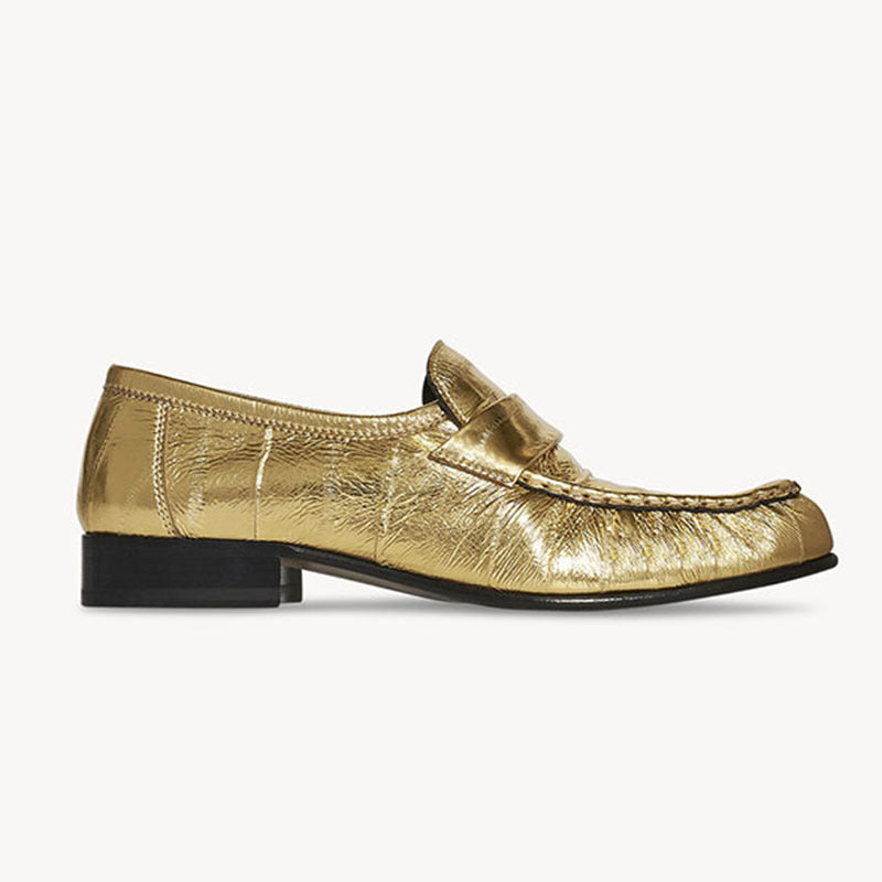Women's Retro Fashion Genuine Pumps Eel Skin Leather Shoes